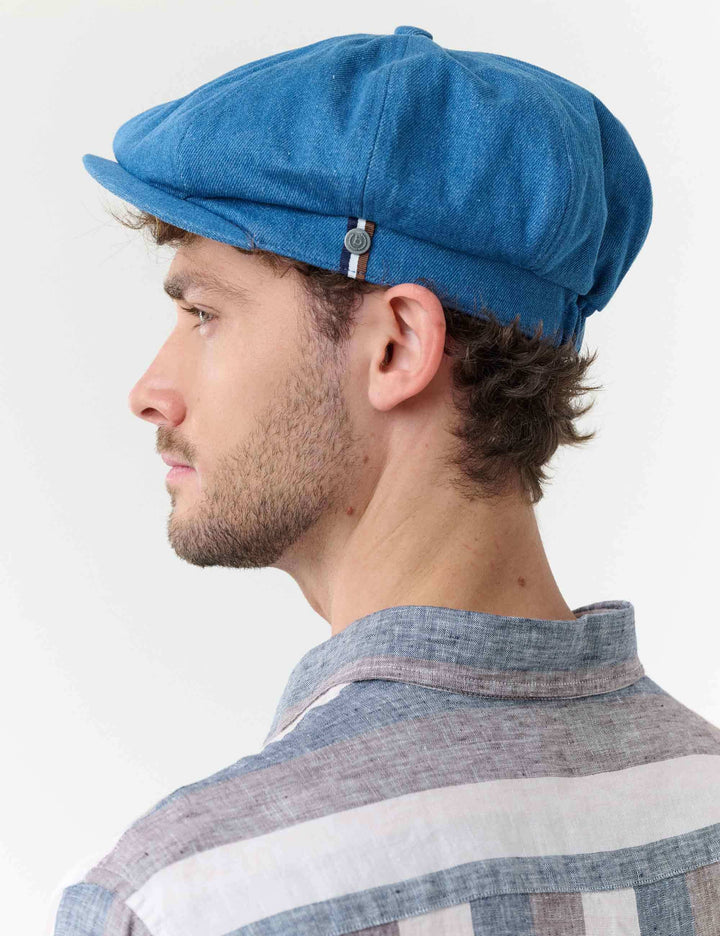 bugatti Bakerboy Cap im Denim-Look