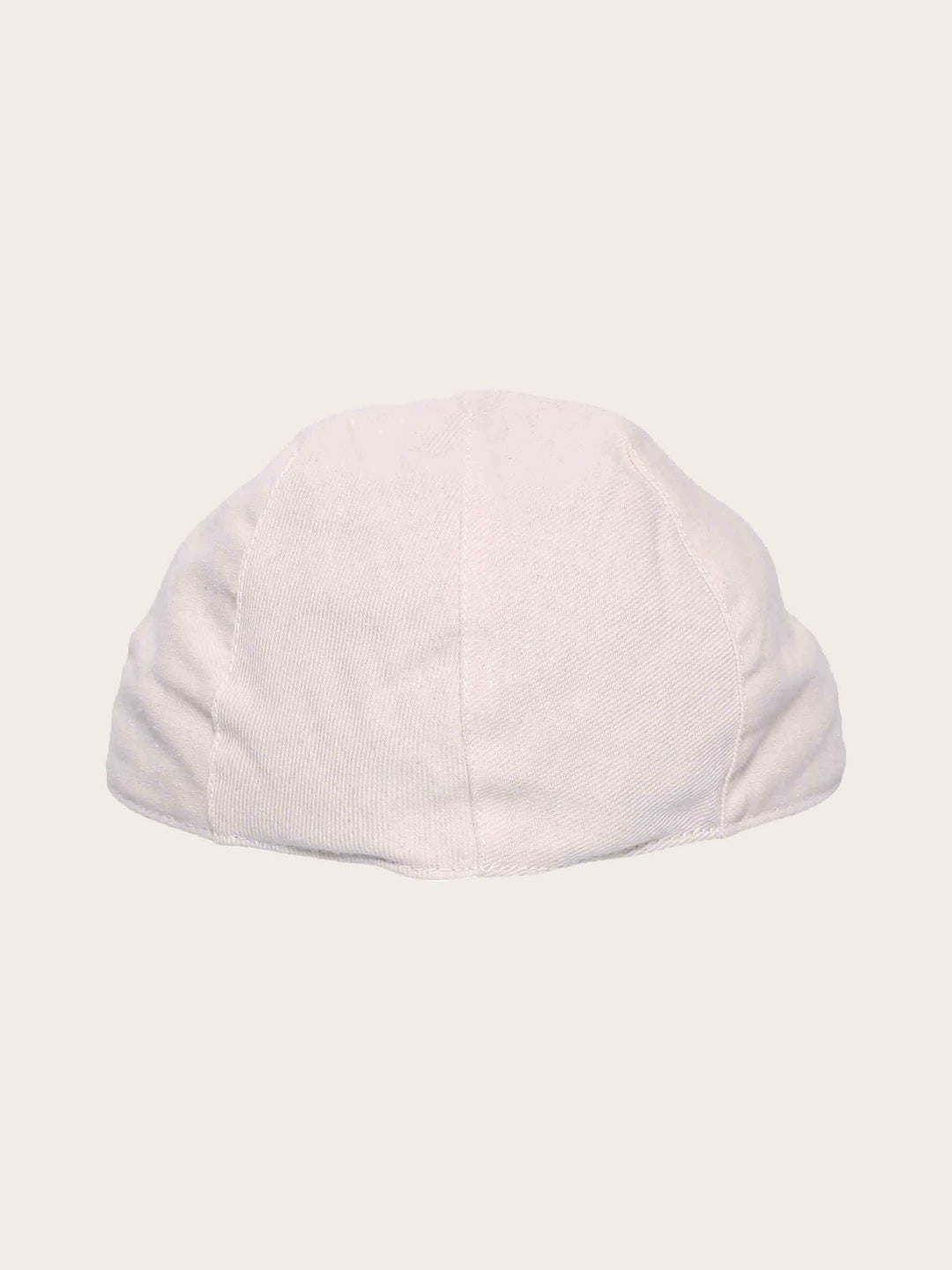 Gestreifte bugatti Flatcap in Leinenmischung