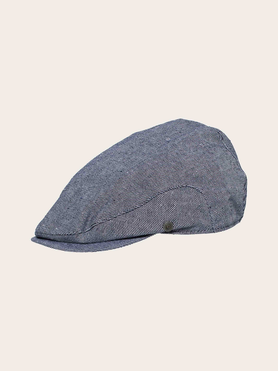 Gestreifte bugatti Flatcap in Leinenmischung