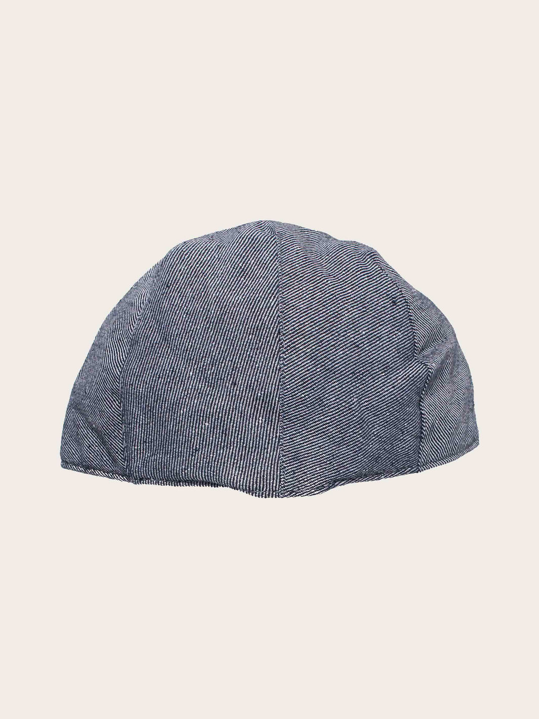 Gestreifte bugatti Flatcap in Leinenmischung