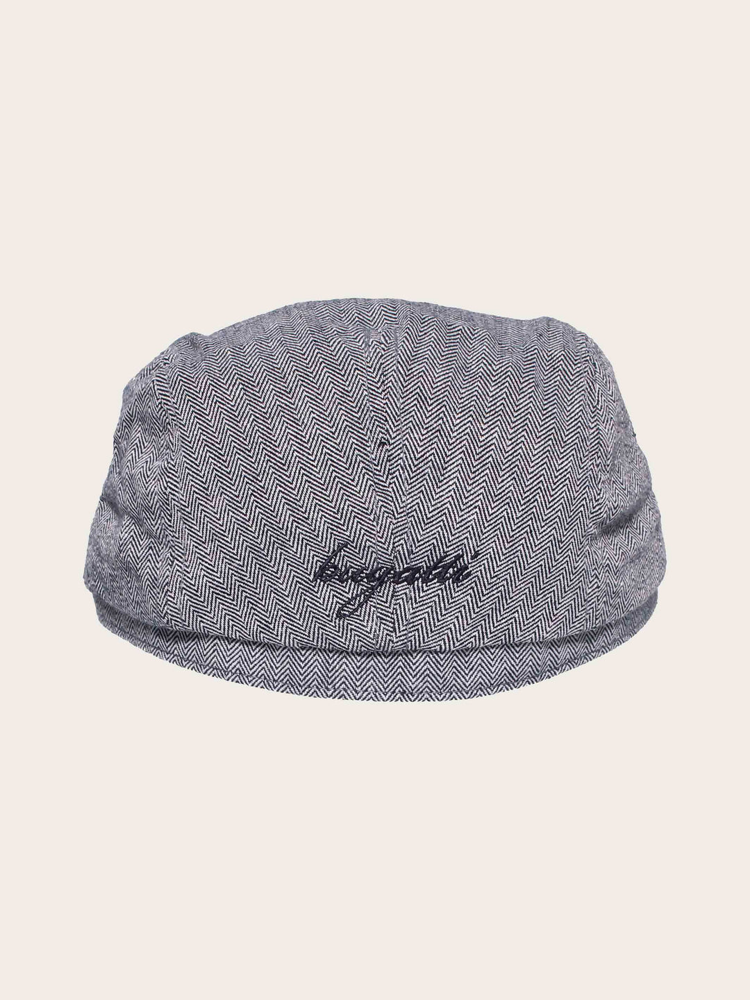 Flatcap mit Fischgrät-Design und bugatti-Stickerei