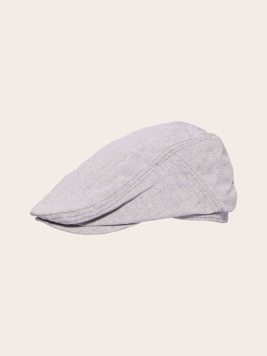 Flatcap mit Fischgrät-Design und bugatti-Stickerei