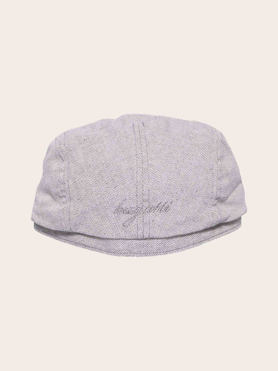 Flatcap mit Fischgrät-Design und bugatti-Stickerei