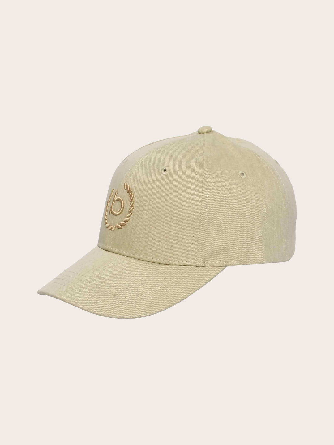 Einfarbige Baseballkappe mit gesticktem bugatti-Logo