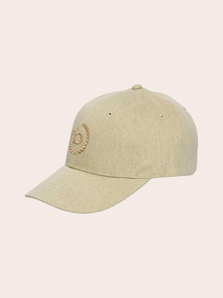 Einfarbige Baseballkappe mit gesticktem bugatti-Logo