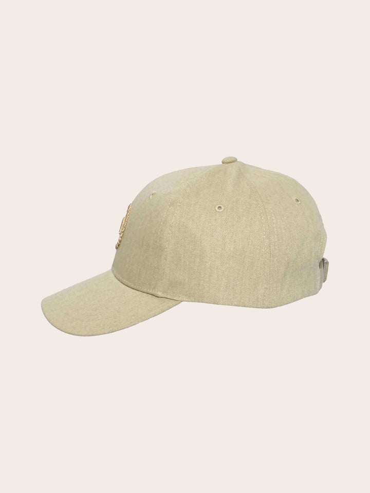 Einfarbige Baseballkappe mit gesticktem bugatti-Logo