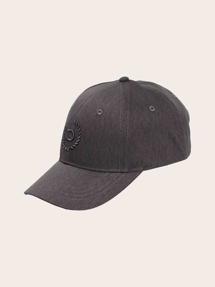Einfarbige Baseballkappe mit gesticktem bugatti-Logo