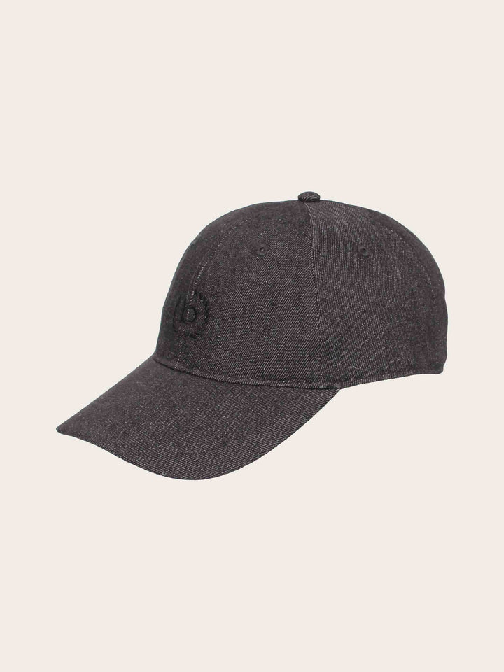 Einfarbige Baseballkappe im Jeans-Look mit gesticktem bugatti-Logo