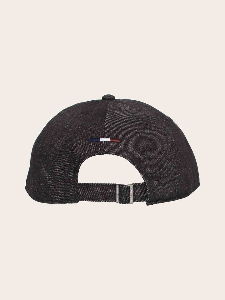 Einfarbige Baseballkappe im Jeans-Look mit gesticktem bugatti-Logo