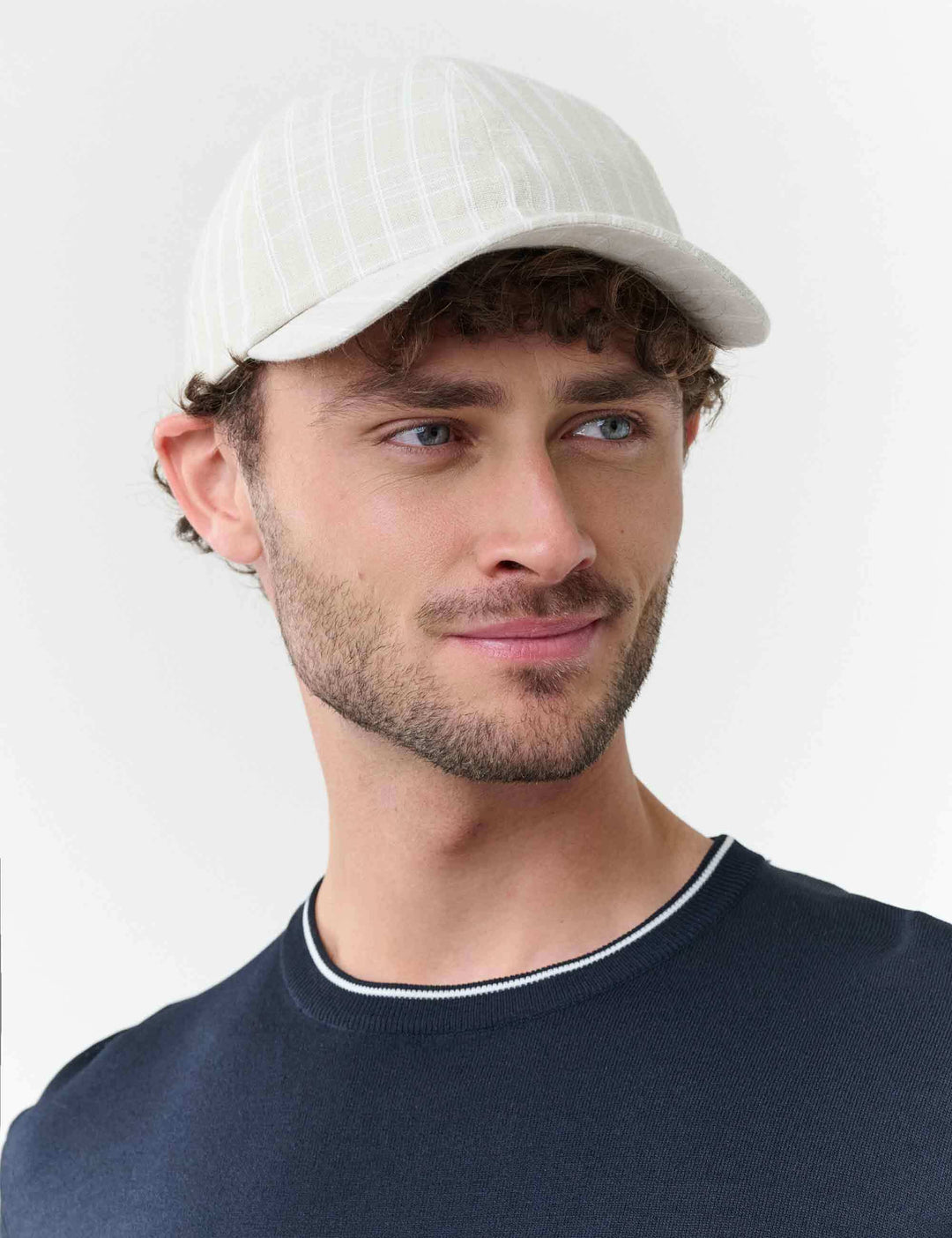 Bugatti Basecap mit Nadelstreifen-Design