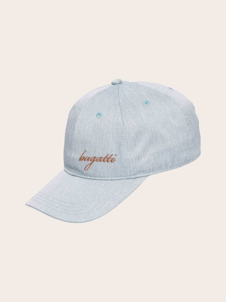 Basecap in Web-Optik mit gesticktem bugatti-Logo