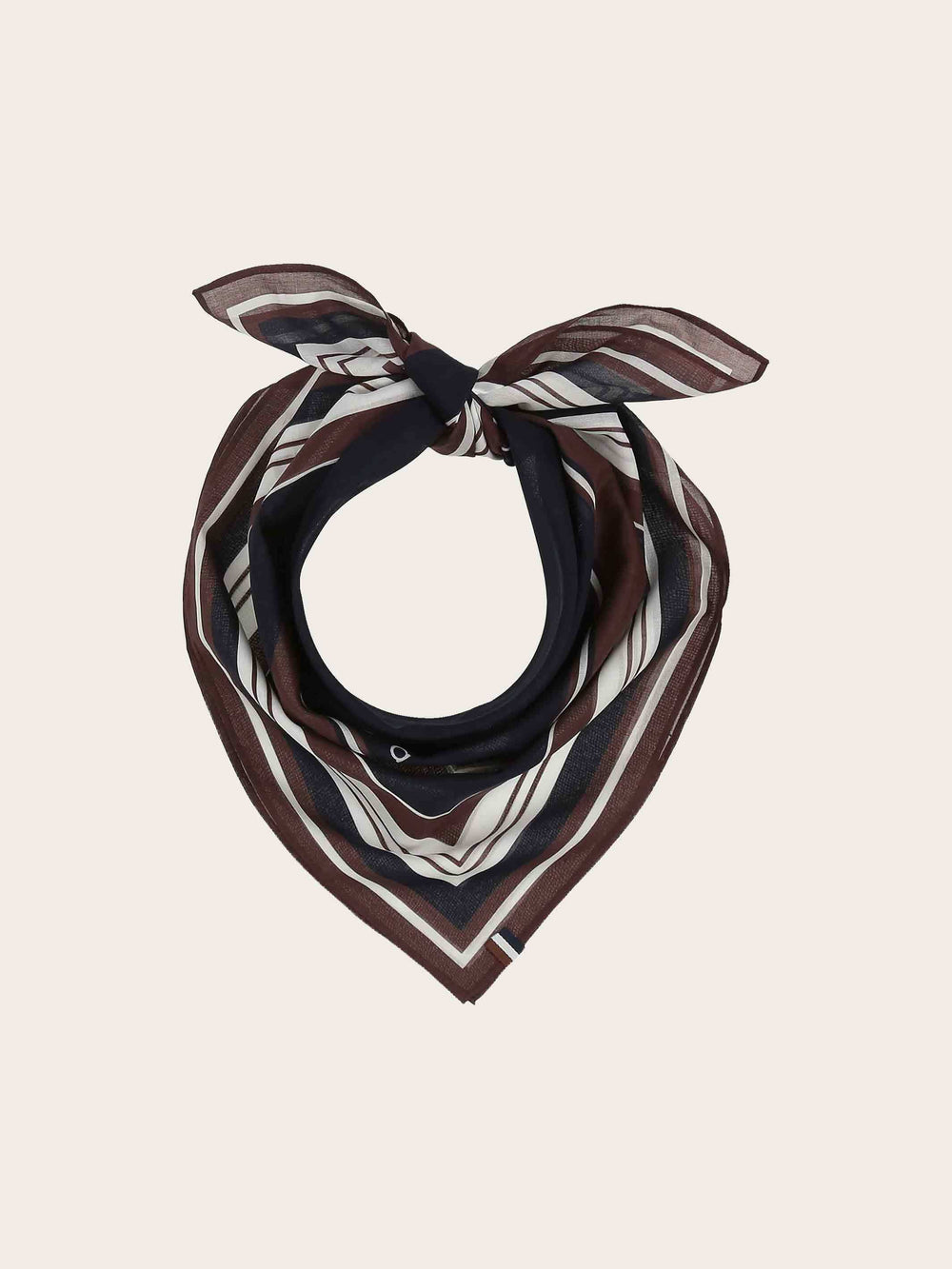 bugatti Halstuch mit geometrischem Muster aus reiner Baumwolle