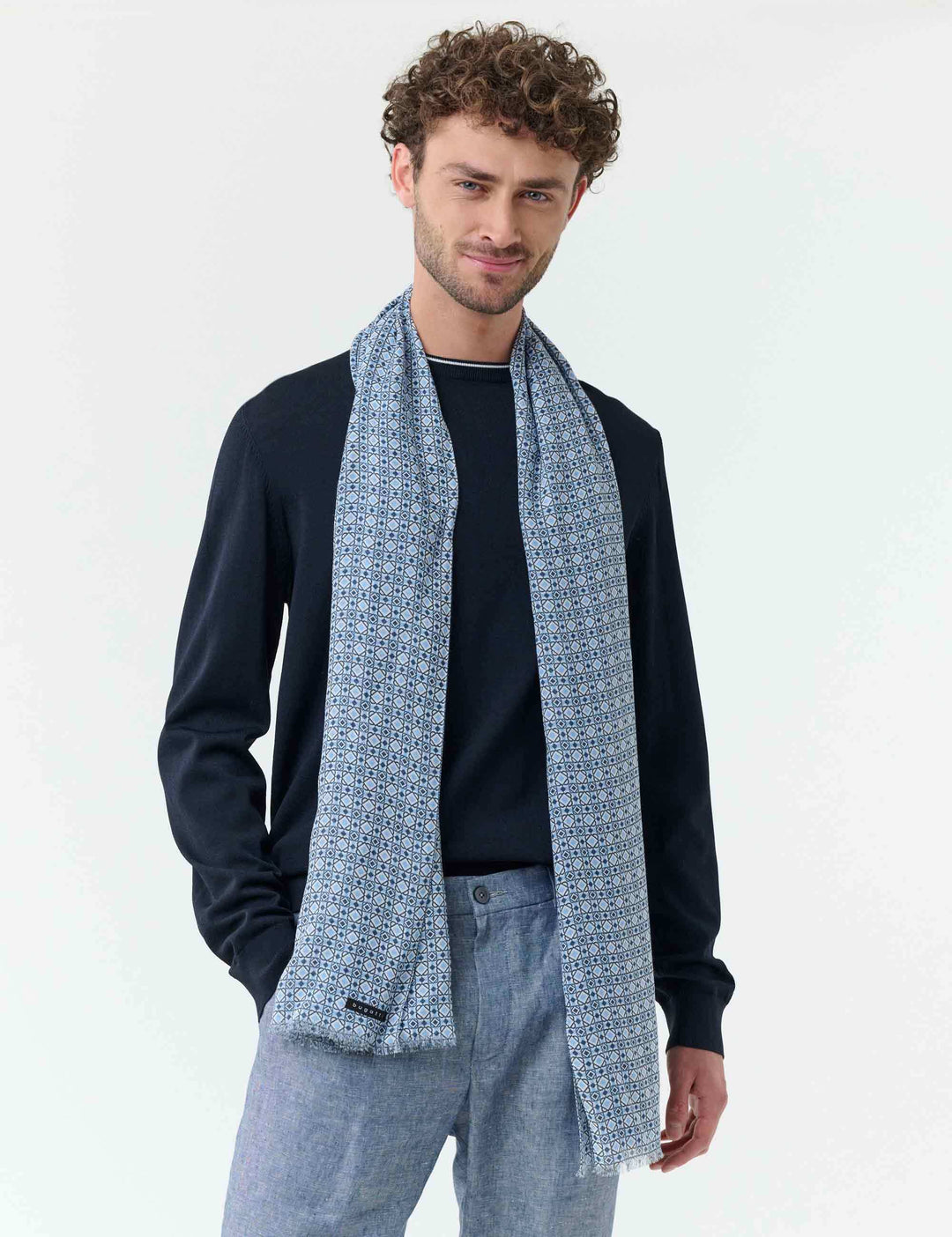 bugatti Schal mit geometrischem Muster