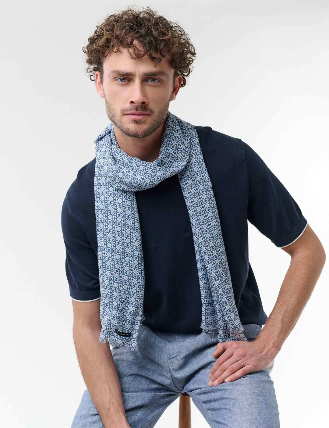 bugatti Schal mit geometrischem Muster