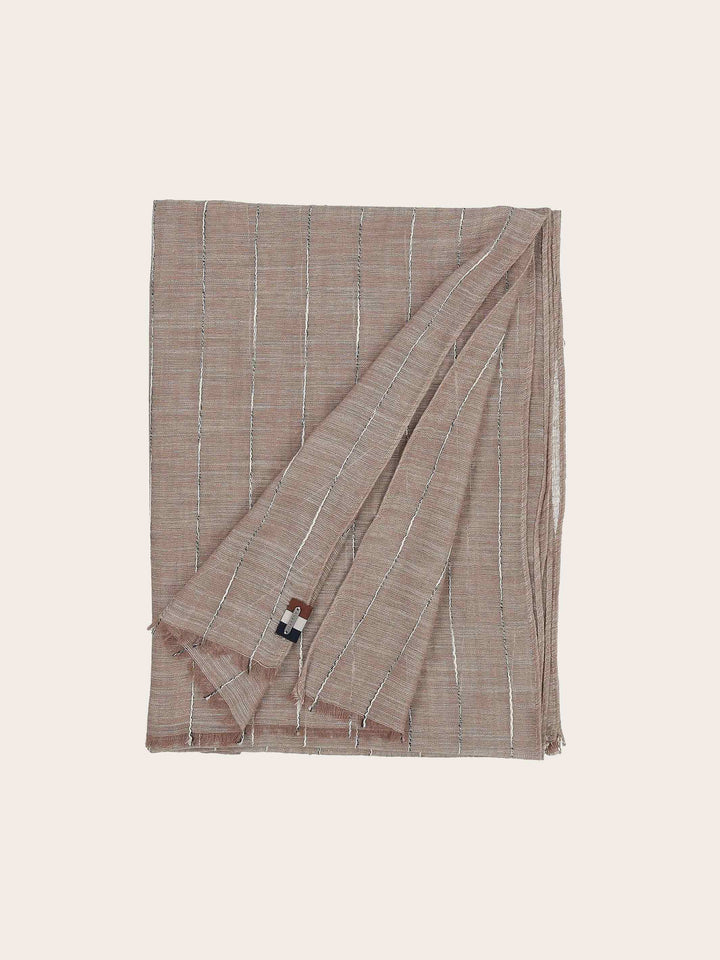 Lässiger bugatti Sommerschal mit Nadelstreifen-Design