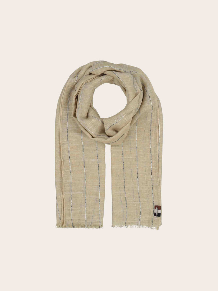 Lässiger bugatti Sommerschal mit Nadelstreifen-Design