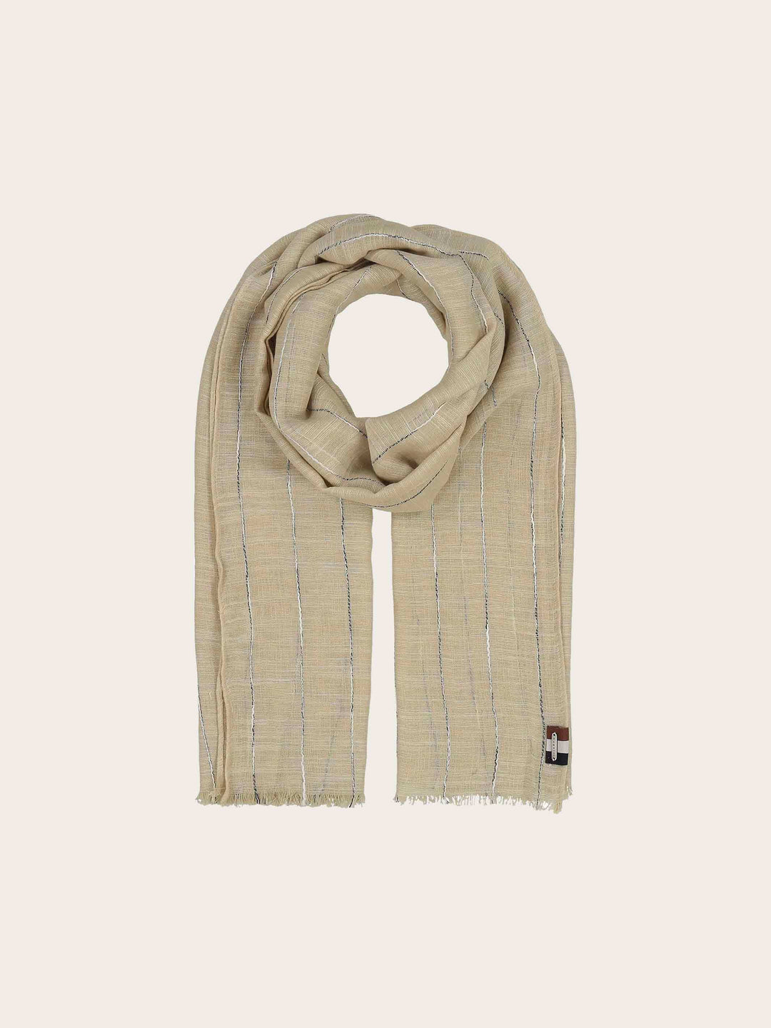 Lässiger bugatti Sommerschal mit Nadelstreifen-Design