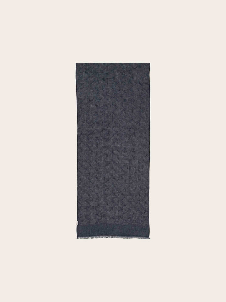 bugatti Schal mit geometrischem Muster in Hanfmischung