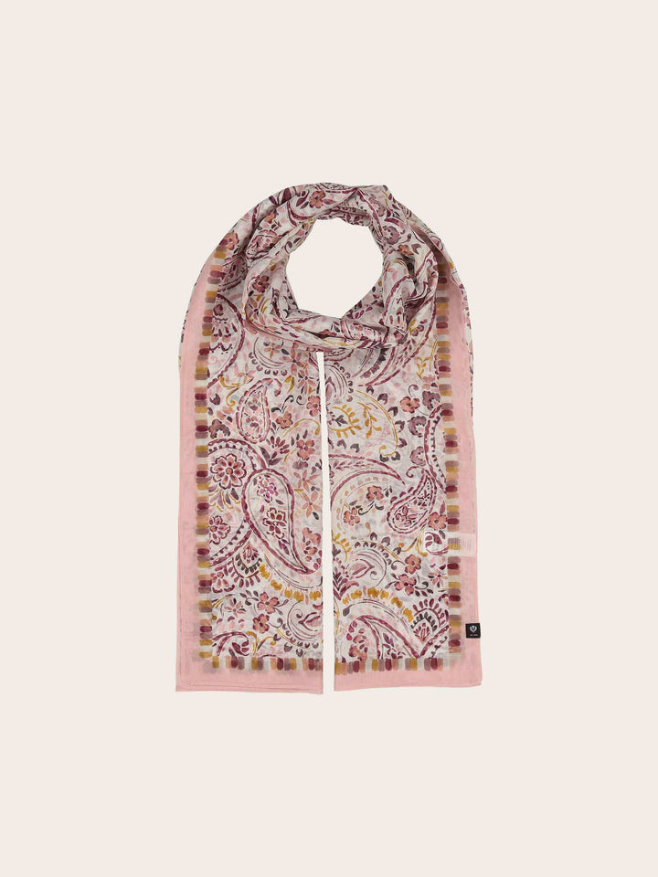 Schal mit romantischem Paisley-Design in Seidenmischung