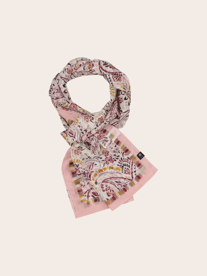 Schal mit romantischem Paisley-Design in Seidenmischung