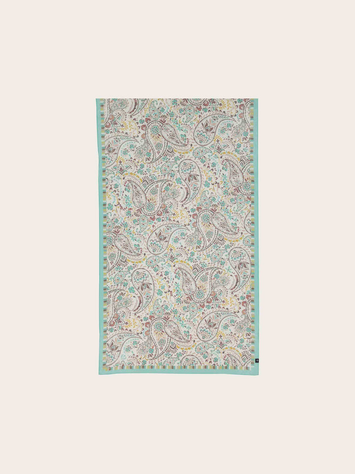 Schal mit romantischem Paisley-Design in Seidenmischung