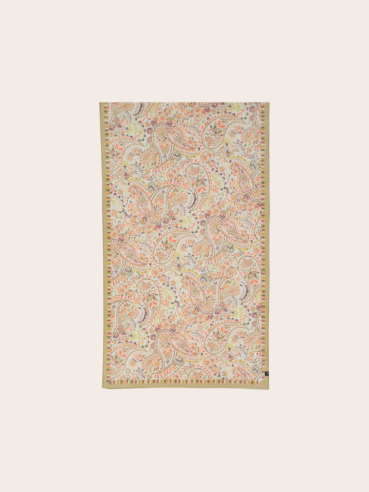 Schal mit romantischem Paisley-Design in Seidenmischung