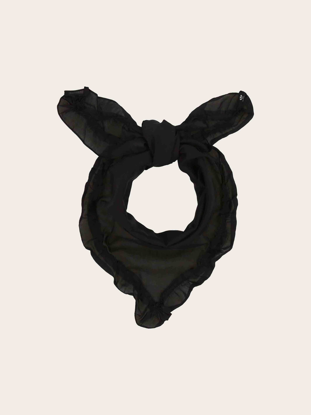 Halstuch mit Rüschen in Seidenmischung