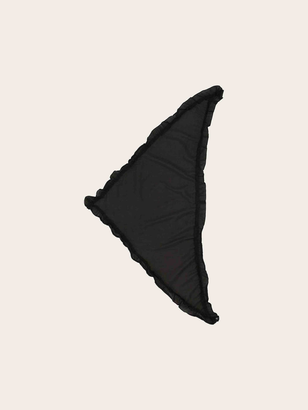 Halstuch mit Rüschen in Seidenmischung