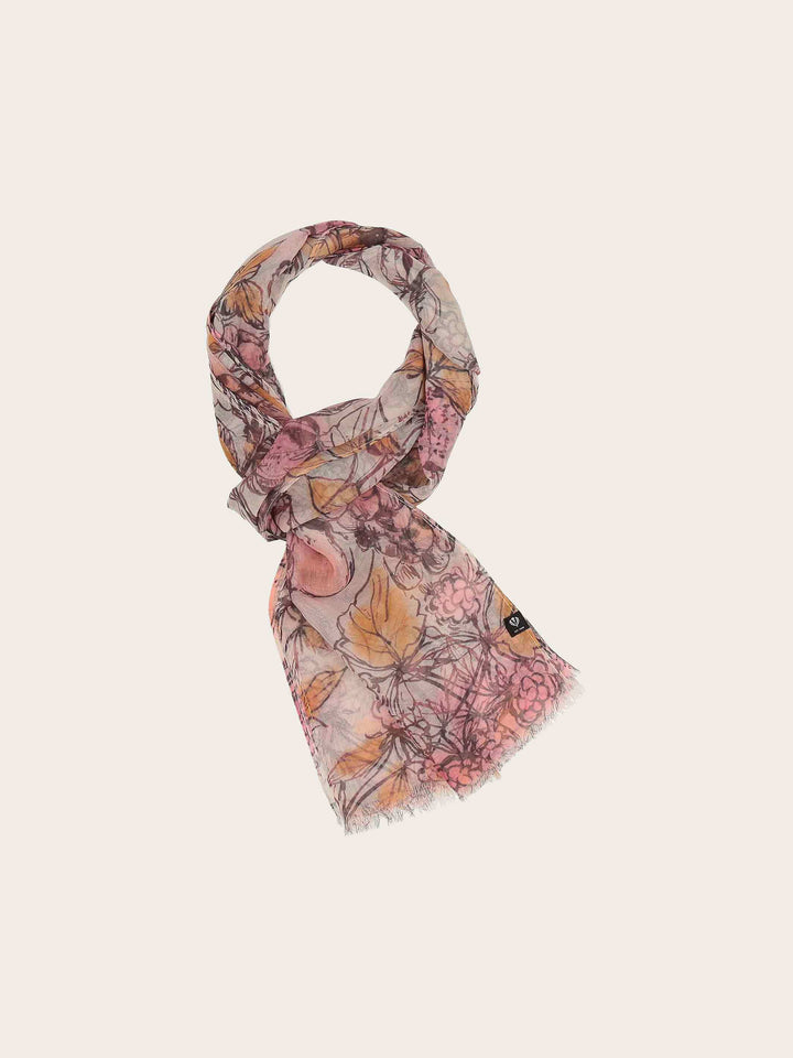 Sustainability Edition - Schal mit handgezeichnetem Früchte-Design