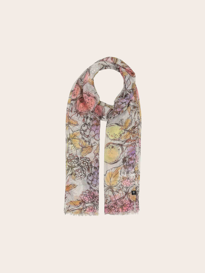 Schal mit handgezeichnetem Früchte-Design