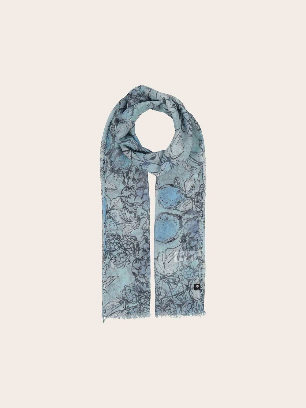 Schal mit handgezeichnetem Früchte-Design