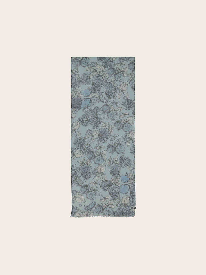 Schal mit handgezeichnetem Früchte-Design