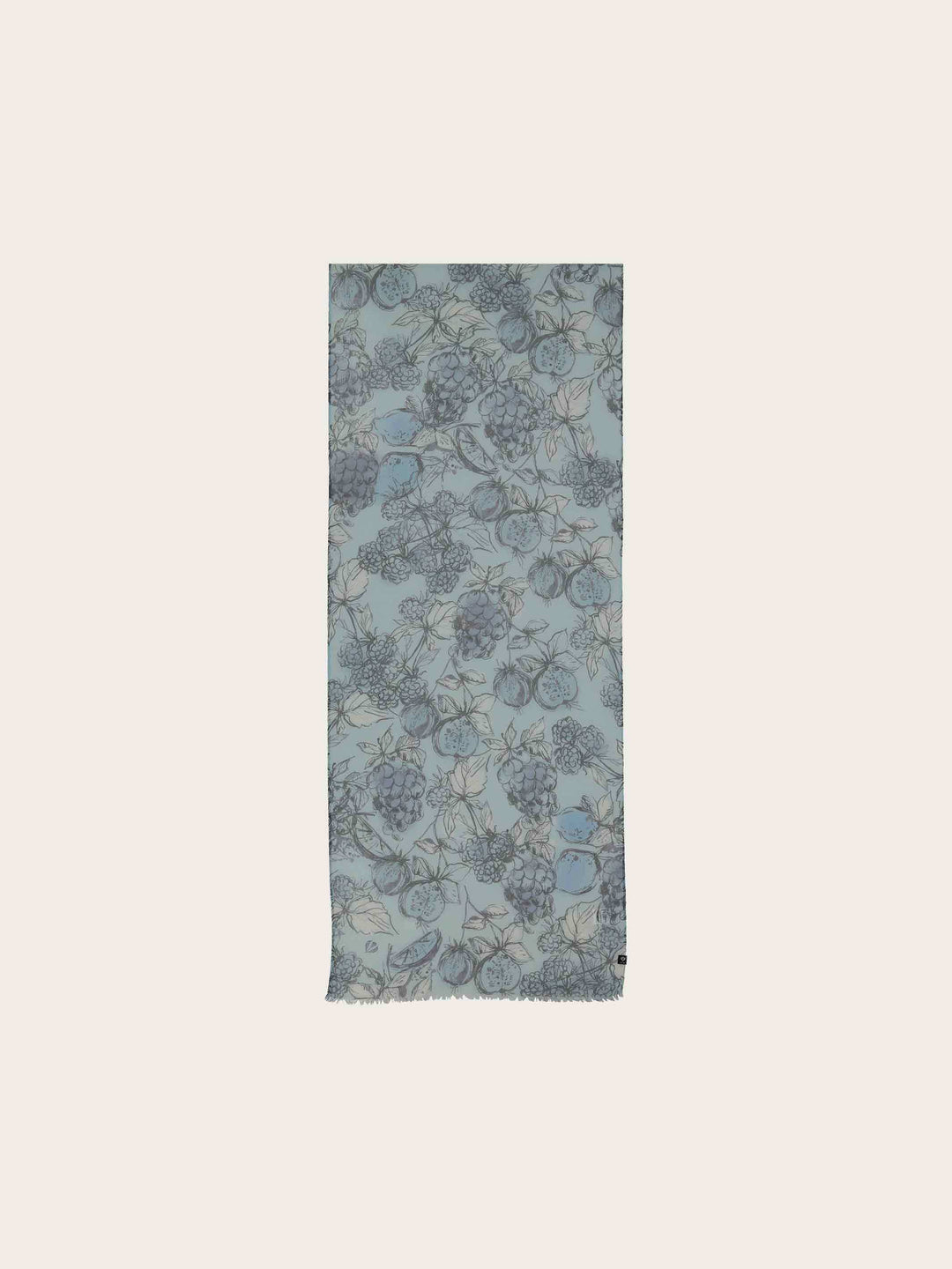 Sustainability Edition - Schal mit handgezeichnetem Früchte-Design