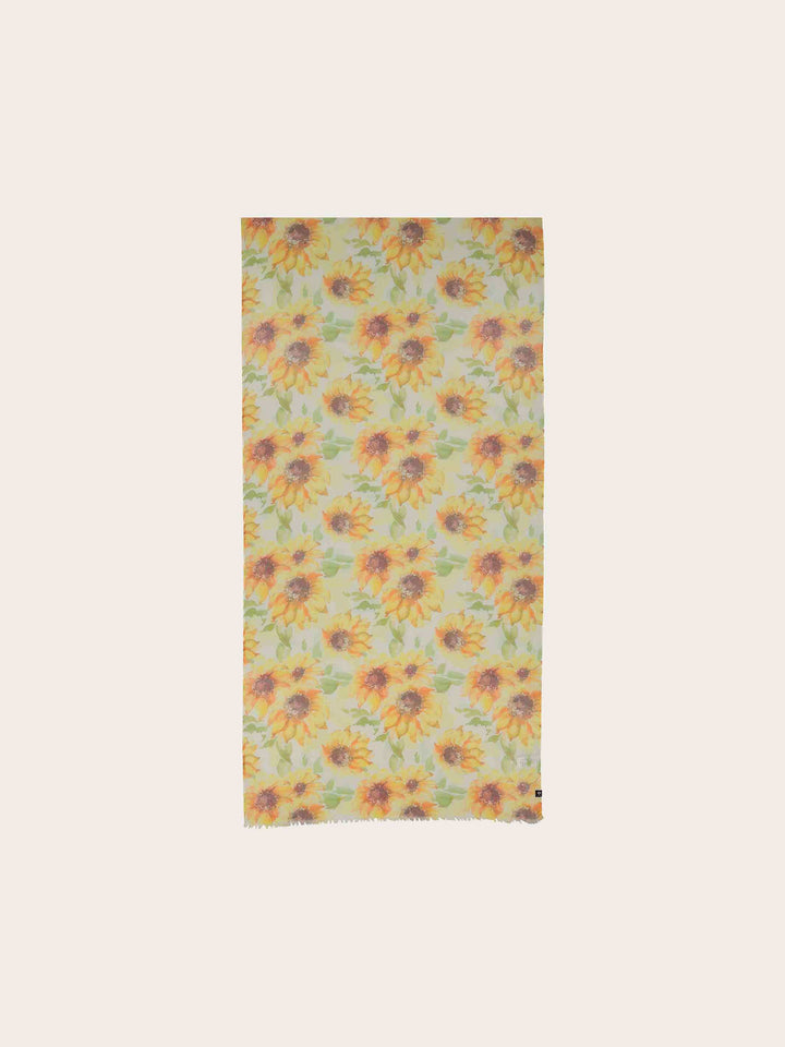 Stola mit Sonnenblumen-Design