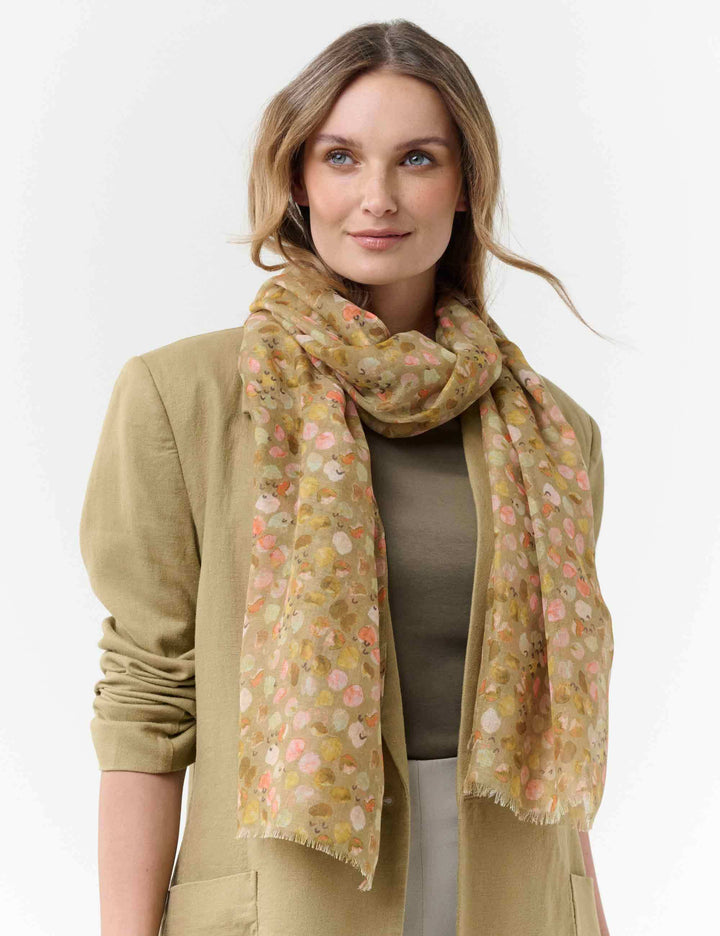 Sustainability Edition - Stola mit Wasserfarben-Punkten