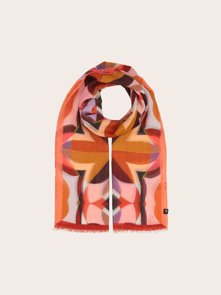 Sustainability Edition - Stola mit geometrischem Muster im Retro-Design