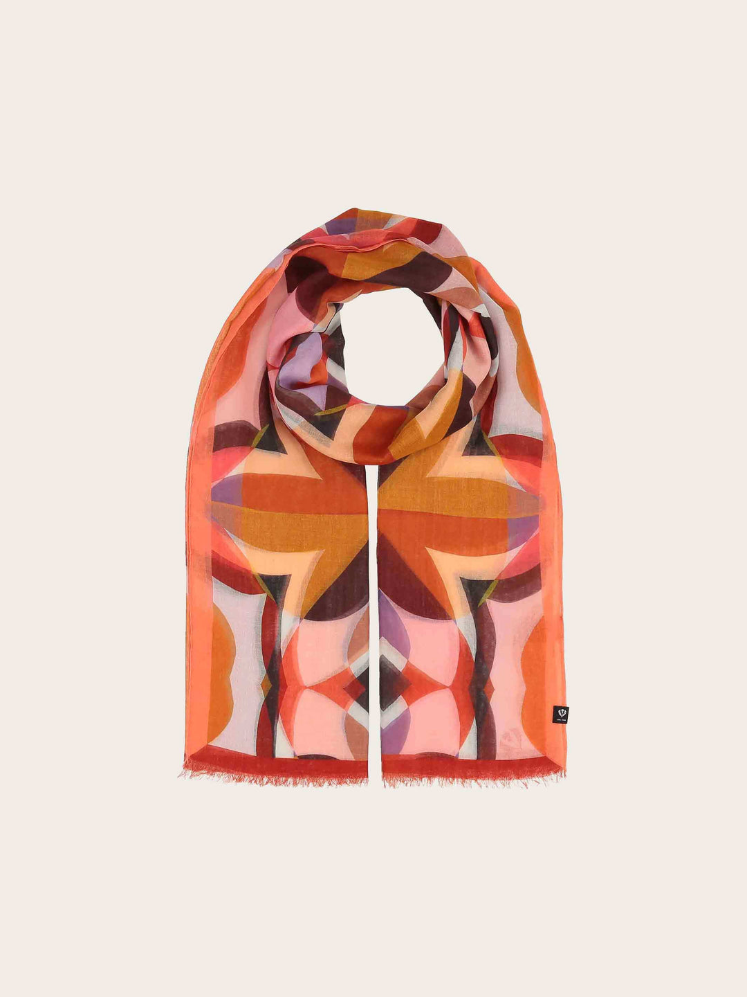 Sustainability Edition - Stola mit geometrischem Muster im Retro-Design