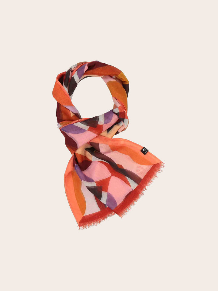 Sustainability Edition - Stola mit geometrischem Muster im Retro-Design