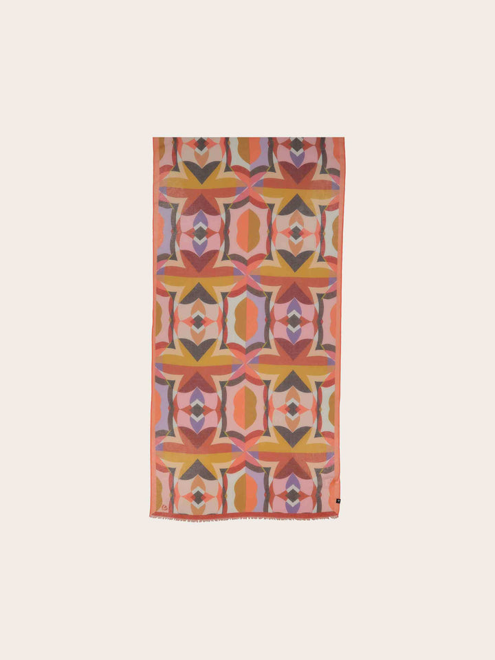 Sustainability Edition - Stola mit geometrischem Muster im Retro-Design