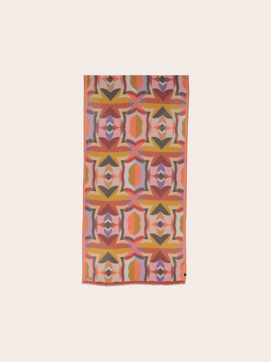 Sustainability Edition - Stola mit geometrischem Muster im Retro-Design