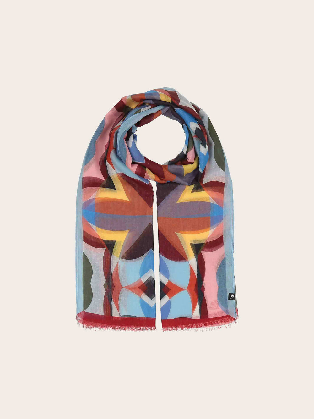 Sustainability Edition - Stola mit geometrischem Muster im Retro-Design