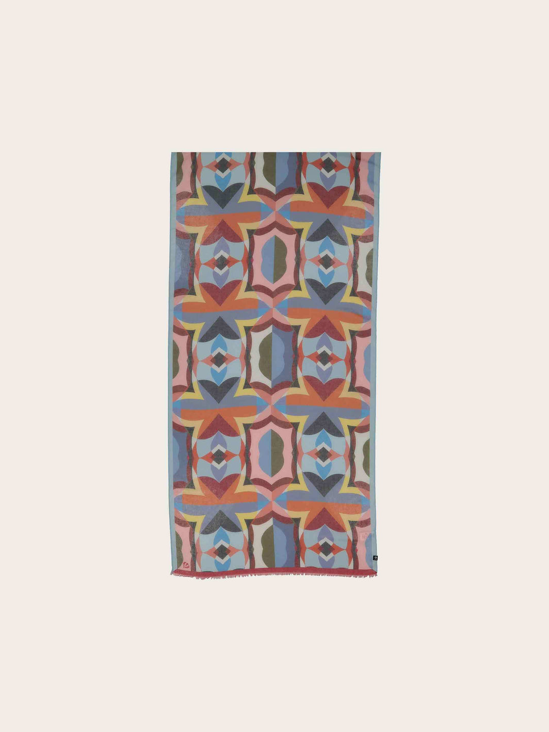 Sustainability Edition - Stola mit geometrischem Muster im Retro-Design