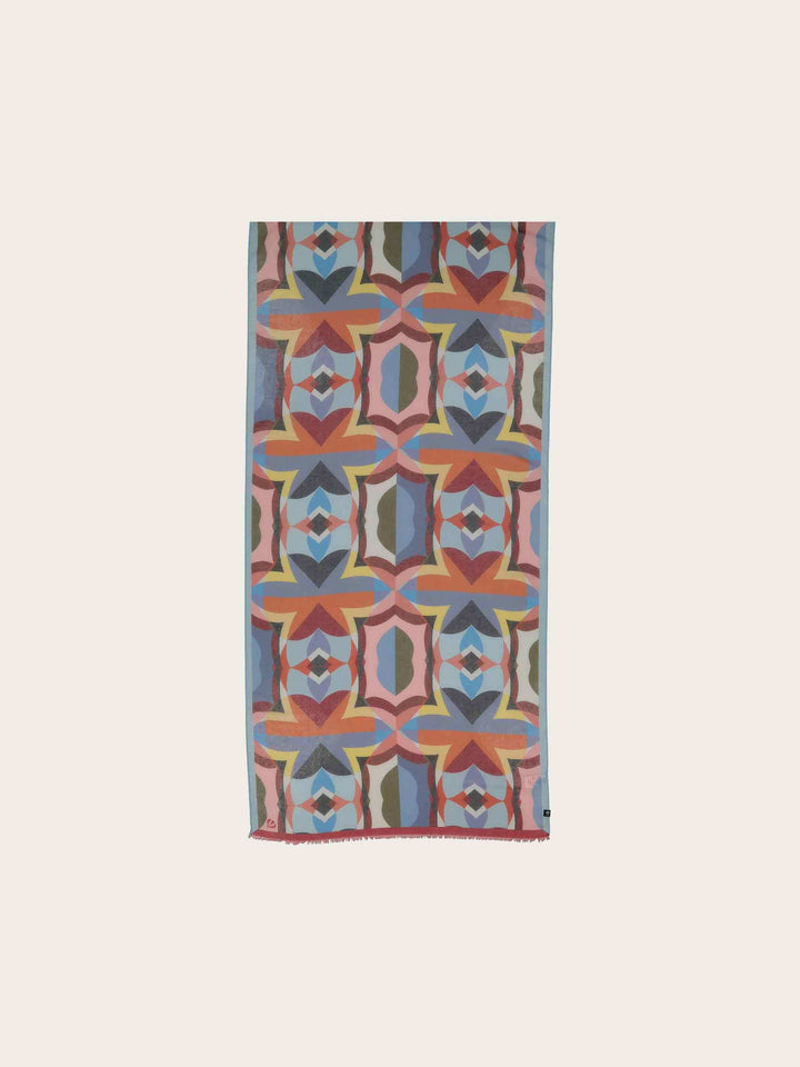 Sustainability Edition - Stola mit geometrischem Muster im Retro-Design