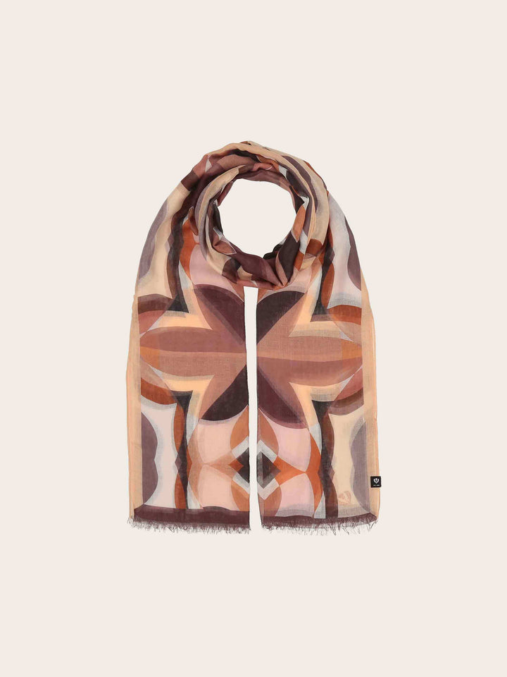 Sustainability Edition - Stola mit geometrischem Muster im Retro-Design