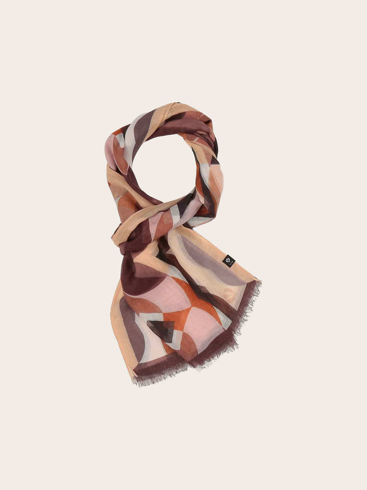 Sustainability Edition - Stola mit geometrischem Muster im Retro-Design