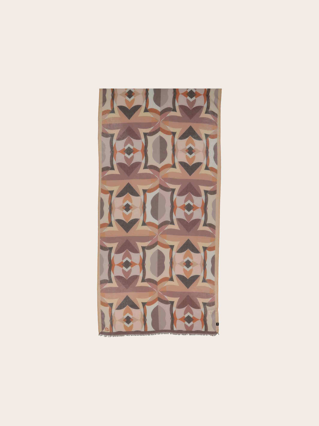 Sustainability Edition - Stola mit geometrischem Muster im Retro-Design