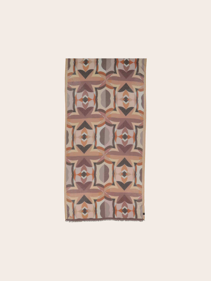 Sustainability Edition - Stola mit geometrischem Muster im Retro-Design