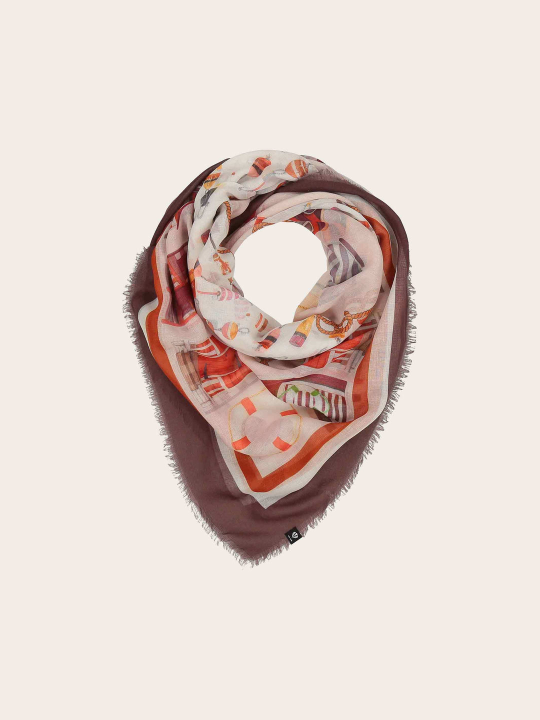 Sustainability Edition - Tuch mit maritimem Strandhäuschen-Design