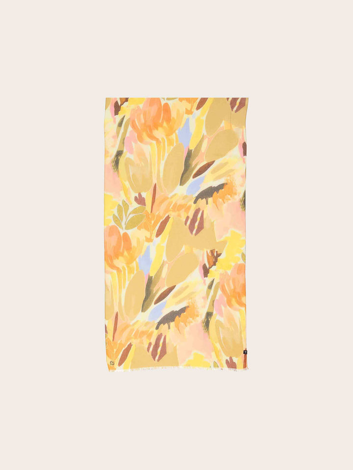 Sustainability Edition - Schal mit abstrahiertem Blumen-Design in fröhlichen Farben