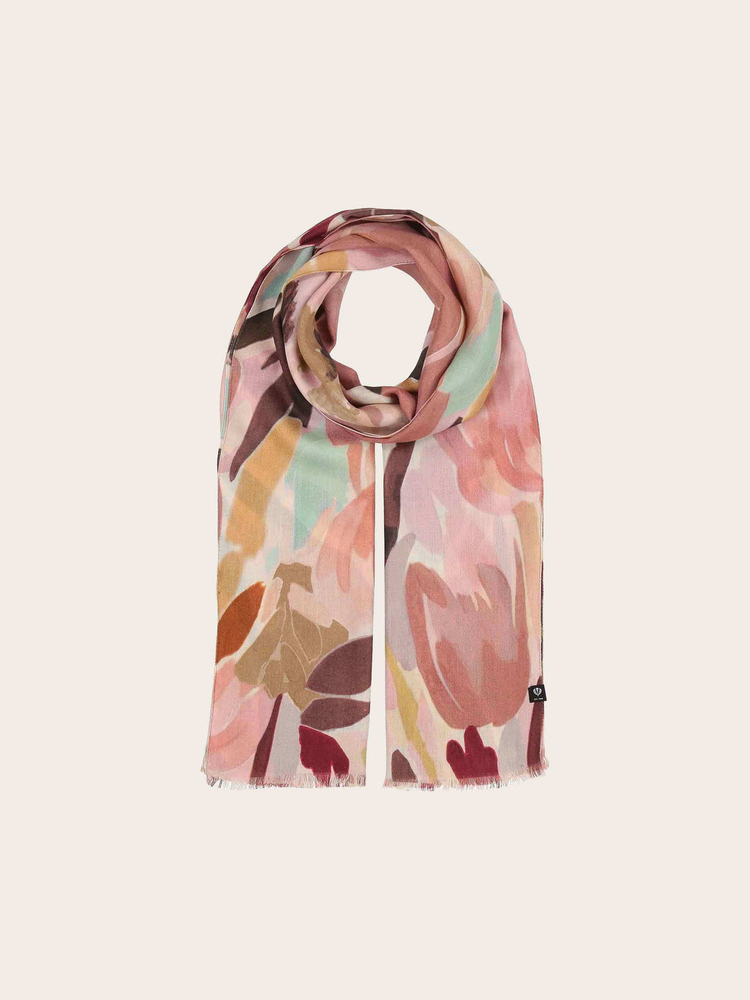 Sustainability Edition - Schal mit abstrahiertem Blumen-Design in fröhlichen Farben